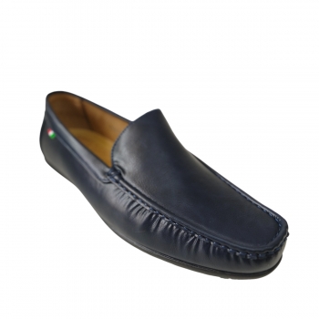 ΑΝΔΡΙΚΑ ΥΠΕΡΜΕΓΕΘΗ ΔΕΡΜΑΤΙΝΑ ZAKSHOES ΜΠΛΕ